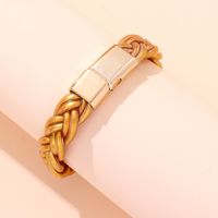 Simple Style Solid Color Alloy Plastic Women's Men's Wristband main image 2