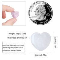 1 Piece Natural Stone Marble Stripe Heart Shape main image 7