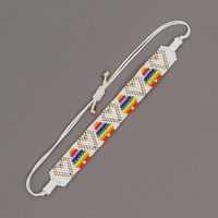 Streetwear Heart Shape Glass Rope Knitting Women's Bracelets main image 4