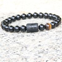 Simple Style Constellation Natural Stone Beaded Carving Bracelets sku image 2