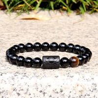 Simple Style Constellation Natural Stone Beaded Carving Bracelets sku image 1