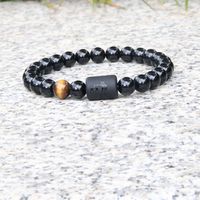 Simple Style Constellation Natural Stone Beaded Carving Bracelets sku image 7