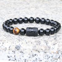 Simple Style Constellation Natural Stone Beaded Carving Bracelets sku image 10
