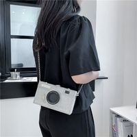 Women's Pu Leather Camera Classic Style Streetwear Square Lock Clasp Shoulder Bag Crossbody Bag Chain Bag main image 5
