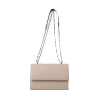 Women's Pu Leather Solid Color Elegant Square Flip Cover Shoulder Bag Crossbody Bag sku image 1