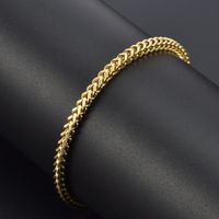 Sweet Geometric Titanium Steel 18K Gold Plated Bracelets In Bulk main image 2