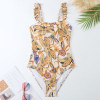Women's Sweet Ditsy Floral Dragonfly Printing One Piece main image 2