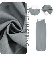L'été Style Classique Couleur Unie Polyester Maxi Longue Robe Jupes sku image 8
