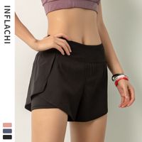 Women's Casual Sports Solid Color Chemical Fiber Blending Polyester Active Bottoms Baggy Shorts main image 2
