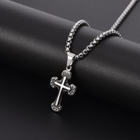 Style Simple Traverser Acier Inoxydable Acier Au Titane Polissage Hommes Pendentif main image 6