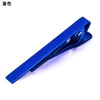 Krawatten Clip Kupfer Edelstahl Elektro Phorese Farbe Marineblau Dunkelblau Herren Silber Gold Schwarz Geschenk Box sku image 10