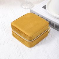 Casual Simple Style Solid Color Cloth Jewelry Boxes sku image 7