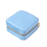 Classic Style Solid Color Flannel Jewelry Boxes main image 3