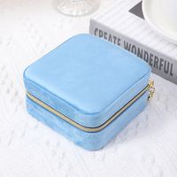 Casual Simple Style Solid Color Cloth Jewelry Boxes sku image 8