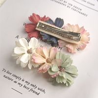 Simple Style Flower Polyester Hair Clip main image 1