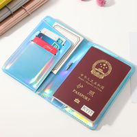 Unisex Fashion Solid Color Pu Leather Passport Holders main image 1