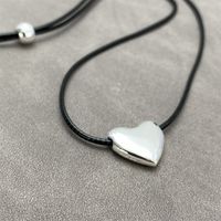 Süss Einfacher Stil Herzform Seil Kupfer Überzug Lange Halskette Halskette 1 Stück sku image 2