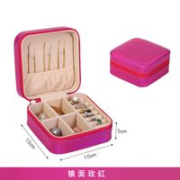 Classic Style Solid Color Pu Leather Wholesale Jewelry Boxes sku image 17