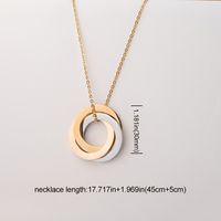 Casual Simple Style Circle Stainless Steel Plating Necklace main image 5