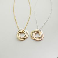 Casual Simple Style Circle Stainless Steel Plating Necklace main image 1