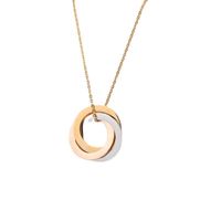 Casual Simple Style Circle Stainless Steel Plating Necklace main image 2