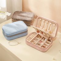 Casual Elegant Solid Color Suede Jewelry Boxes main image 1