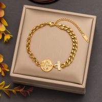 Elegant Snake Titanium Steel Plating Inlay Rhinestones Bracelets Necklace sku image 1