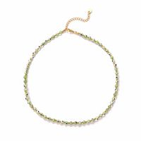 Modern Style Eye Glass Glass Beaded 18K Gold Plated Women'S Necklace main image 3