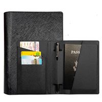 Unisex Classic Style Solid Color Pu Leather Passport Holders sku image 2
