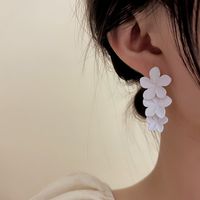 1 Pair Sweet Flower Alloy Drop Earrings main image 3