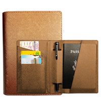 Unisex Classic Style Solid Color Pu Leather Passport Holders sku image 4