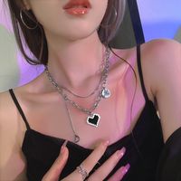 Sweet Heart Shape Alloy Women's Necklace main image 3