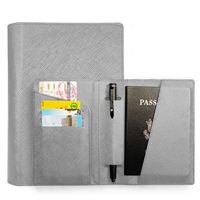 Unisex Classic Style Solid Color Pu Leather Passport Holders sku image 5