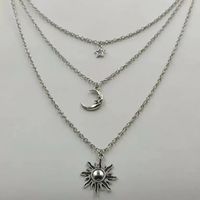 Casual Sun Star Moon Alloy Plating Unisex Pendant Necklace main image 5