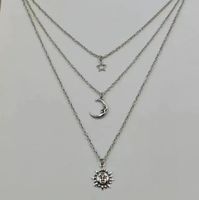 Casual Sun Star Moon Alloy Plating Unisex Pendant Necklace main image 1