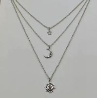 Casual Sun Star Moon Alloy Plating Unisex Pendant Necklace main image 6