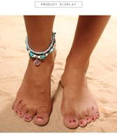 Beach Geometric Alloy Beaded Plating Women's Anklet main image 5