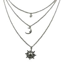 Casual Sun Star Moon Alloy Plating Unisex Pendant Necklace main image 3