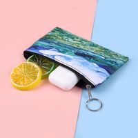 Women's Oil Painting Pu Leather Zipper Coin Purses main image 3