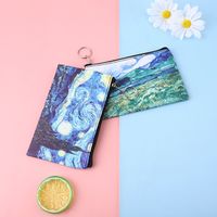 Women's Oil Painting Pu Leather Zipper Coin Purses main image 2