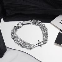 Casual Simple Style Star Alloy Plating Inlay Rhinestones Couple Bracelets main image 4