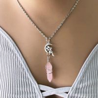 Retro Fairy Alloy Crystal Plating Pendant Necklace sku image 1