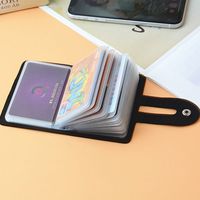 Unisex Solid Color Pu Leather Card Holders main image 5