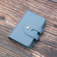 Unisex Solid Color Pu Leather Card Holders sku image 6