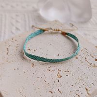 Simple Style Round Natural Stone Seed Bead Ribbon Knitting Women's Bracelets main image 3