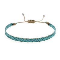 Simple Style Round Natural Stone Seed Bead Ribbon Knitting Women's Bracelets sku image 1
