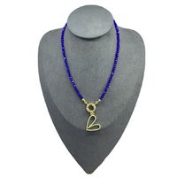 Einfacher Stil Herzform Kupfer Perlen Halskette Mit Anhänger main image 2