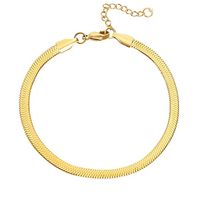 Simple Style Solid Color Copper Bracelets Anklet sku image 3