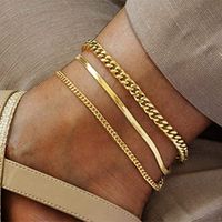 Simple Style Solid Color Copper Bracelets Anklet main image 2