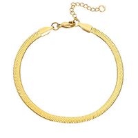 Simple Style Solid Color Copper Bracelets Anklet sku image 5